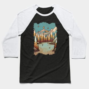 Winter of gold and blue Baseball T-Shirt